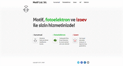 Desktop Screenshot of motifproje.com